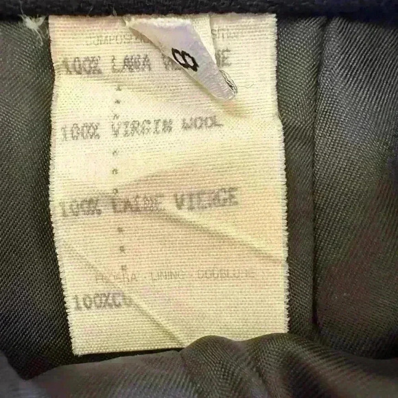 Gianni Versace Couture- Rare Vintage 1980’s-1990’s Black Wool Pencil Skirt EUC! - Picture 10 of 11